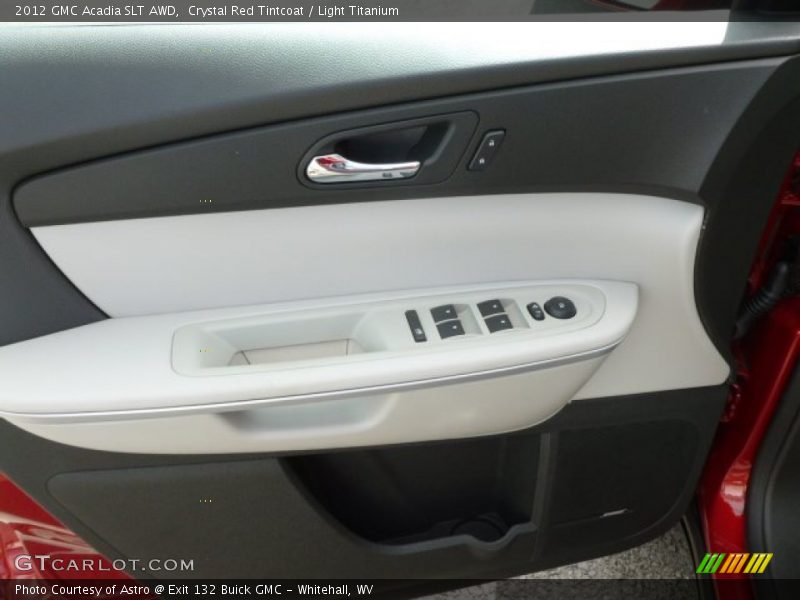 Crystal Red Tintcoat / Light Titanium 2012 GMC Acadia SLT AWD