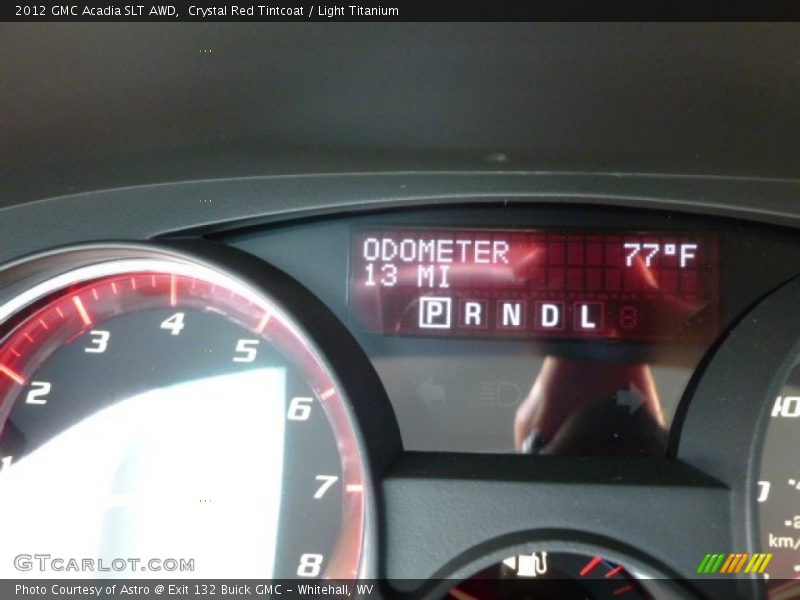 Crystal Red Tintcoat / Light Titanium 2012 GMC Acadia SLT AWD