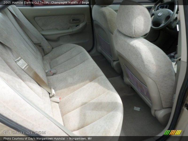 Champagne Metallic / Beige 2005 Hyundai Elantra GLS Sedan
