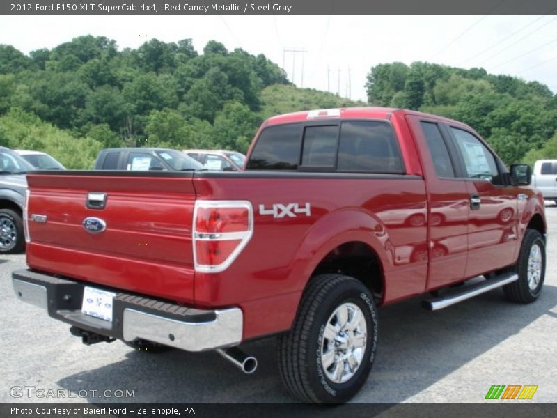 Red Candy Metallic / Steel Gray 2012 Ford F150 XLT SuperCab 4x4