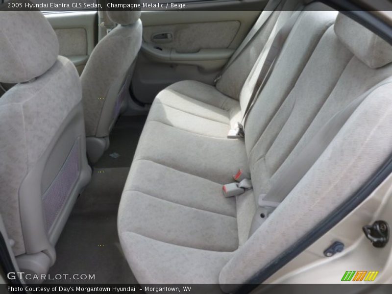 Champagne Metallic / Beige 2005 Hyundai Elantra GLS Sedan