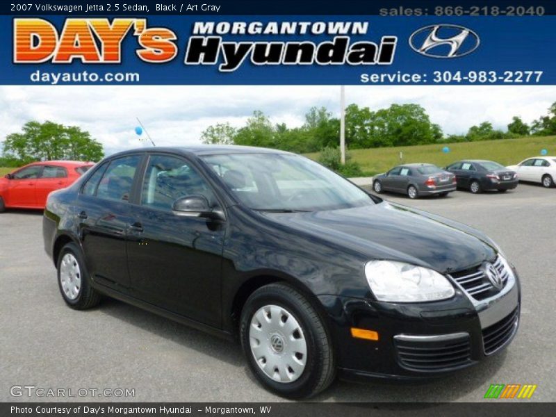 Black / Art Gray 2007 Volkswagen Jetta 2.5 Sedan