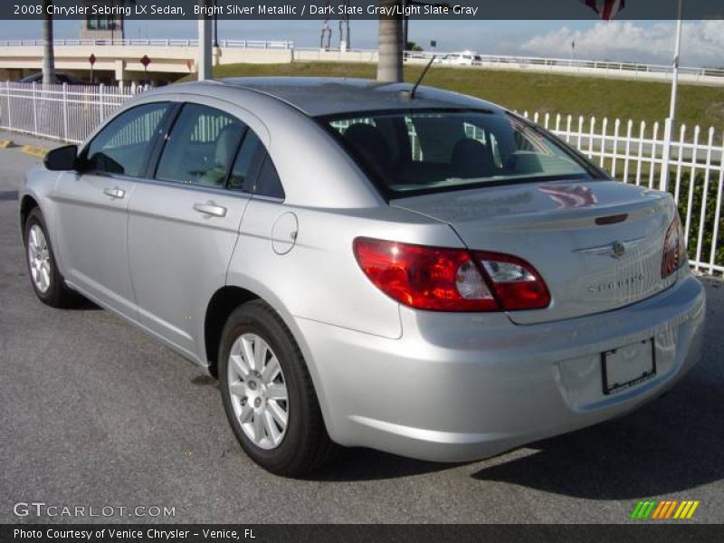 Bright Silver Metallic / Dark Slate Gray/Light Slate Gray 2008 Chrysler Sebring LX Sedan