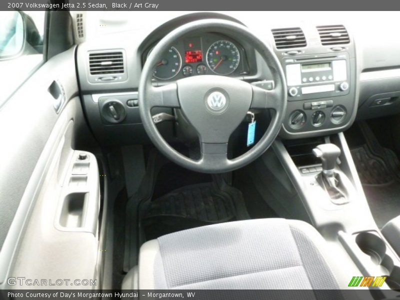 Black / Art Gray 2007 Volkswagen Jetta 2.5 Sedan