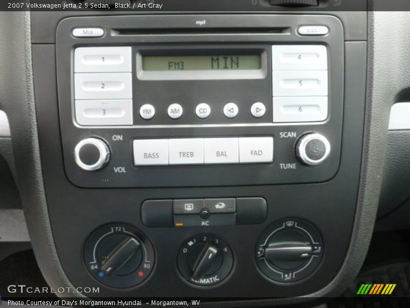Black / Art Gray 2007 Volkswagen Jetta 2.5 Sedan