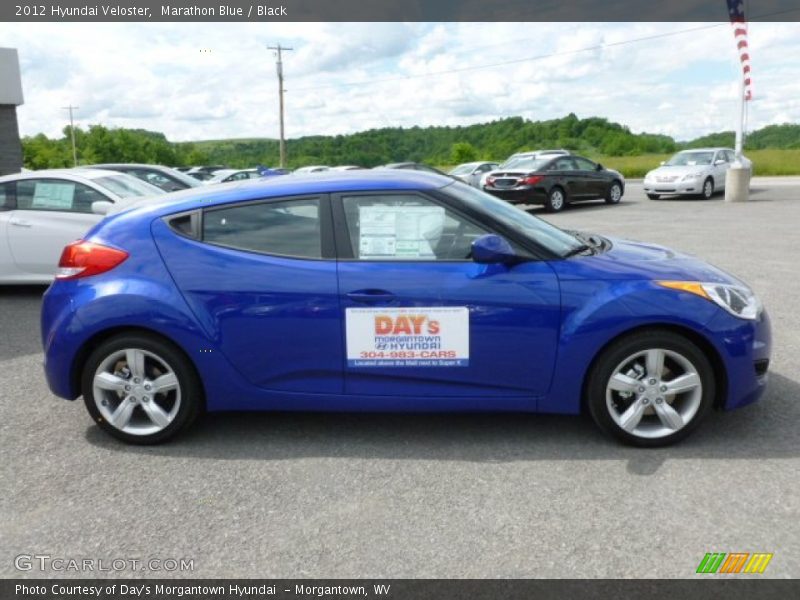 Marathon Blue / Black 2012 Hyundai Veloster