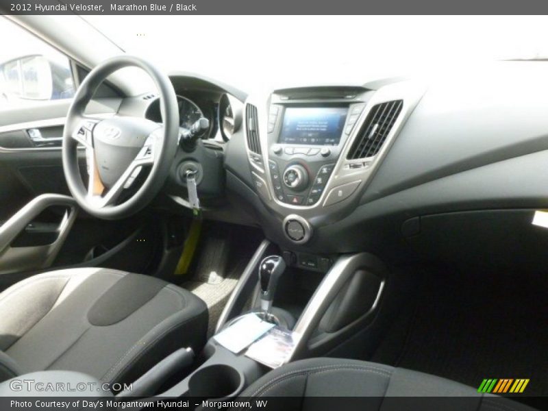 Marathon Blue / Black 2012 Hyundai Veloster