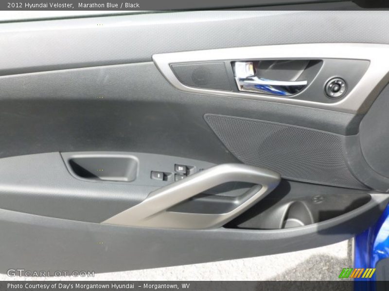 Marathon Blue / Black 2012 Hyundai Veloster