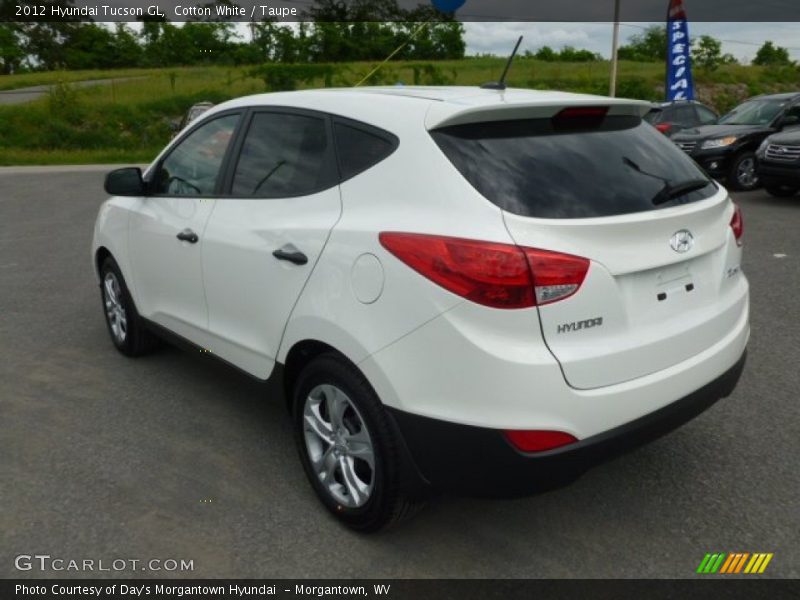 Cotton White / Taupe 2012 Hyundai Tucson GL