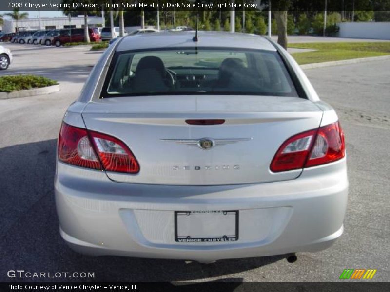Bright Silver Metallic / Dark Slate Gray/Light Slate Gray 2008 Chrysler Sebring LX Sedan