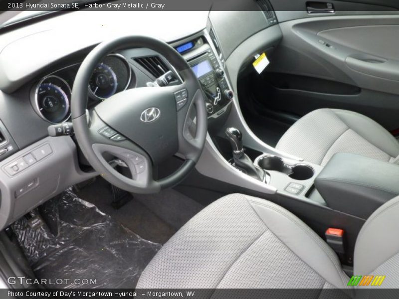 Harbor Gray Metallic / Gray 2013 Hyundai Sonata SE