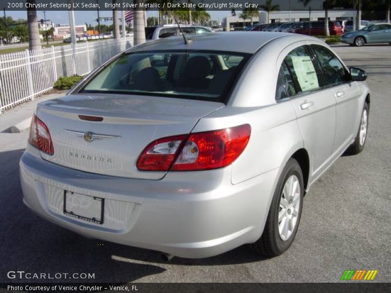 Bright Silver Metallic / Dark Slate Gray/Light Slate Gray 2008 Chrysler Sebring LX Sedan