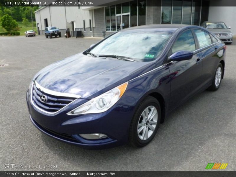 Indigo Night Blue / Gray 2013 Hyundai Sonata GLS