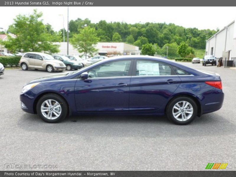 Indigo Night Blue / Gray 2013 Hyundai Sonata GLS