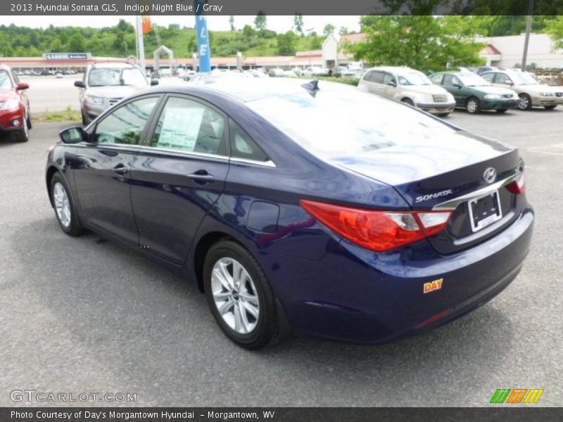 Indigo Night Blue / Gray 2013 Hyundai Sonata GLS