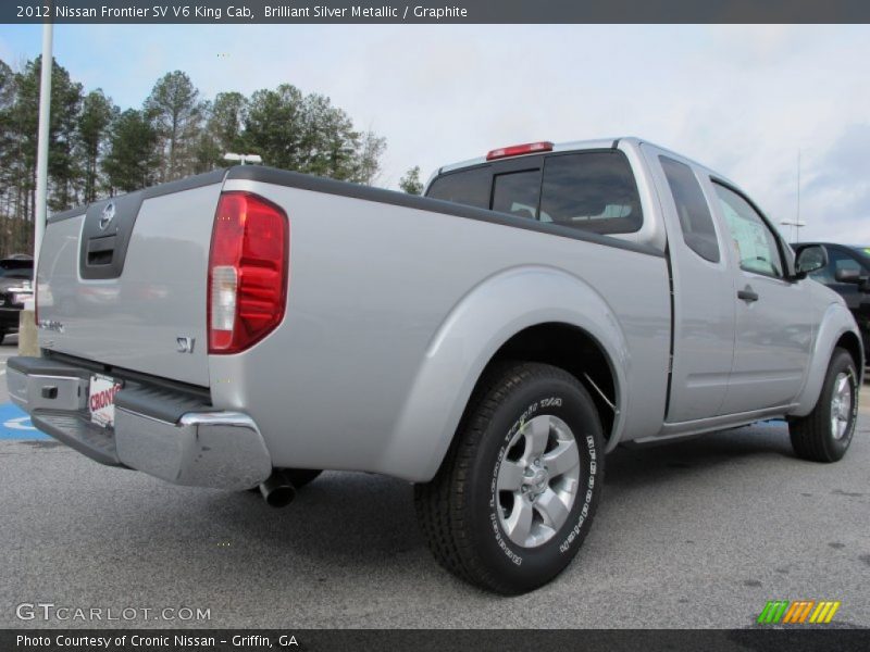 Brilliant Silver Metallic / Graphite 2012 Nissan Frontier SV V6 King Cab