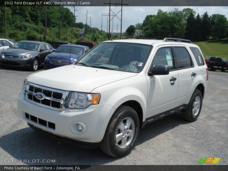 Oxford White / Camel 2012 Ford Escape XLT 4WD