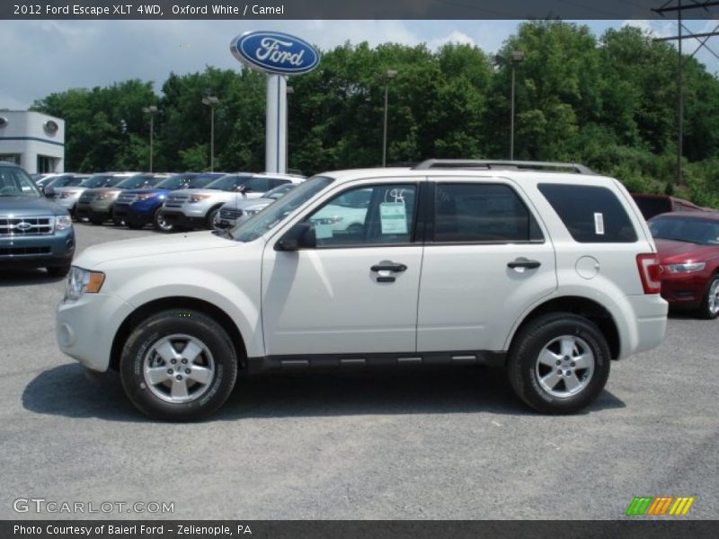 Oxford White / Camel 2012 Ford Escape XLT 4WD