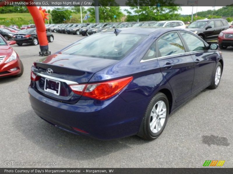 Indigo Night Blue / Gray 2013 Hyundai Sonata GLS