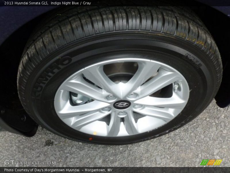 Indigo Night Blue / Gray 2013 Hyundai Sonata GLS