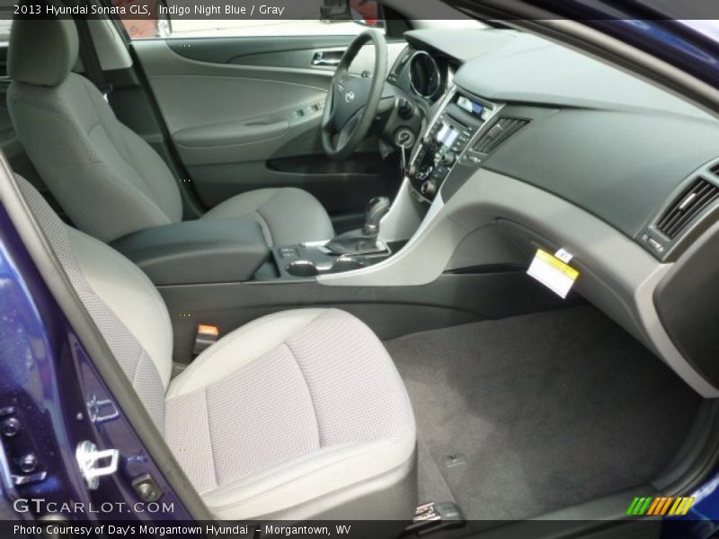 Indigo Night Blue / Gray 2013 Hyundai Sonata GLS