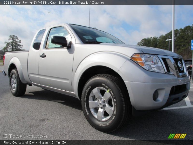 Brilliant Silver Metallic / Graphite 2012 Nissan Frontier SV V6 King Cab