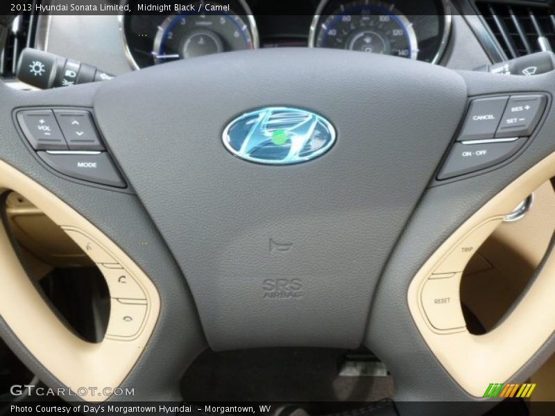 Midnight Black / Camel 2013 Hyundai Sonata Limited