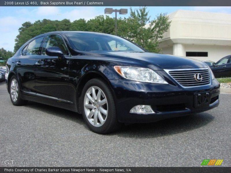 Black Sapphire Blue Pearl / Cashmere 2008 Lexus LS 460