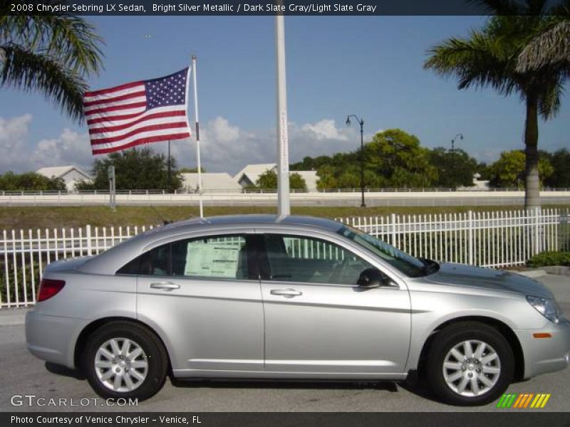 Bright Silver Metallic / Dark Slate Gray/Light Slate Gray 2008 Chrysler Sebring LX Sedan