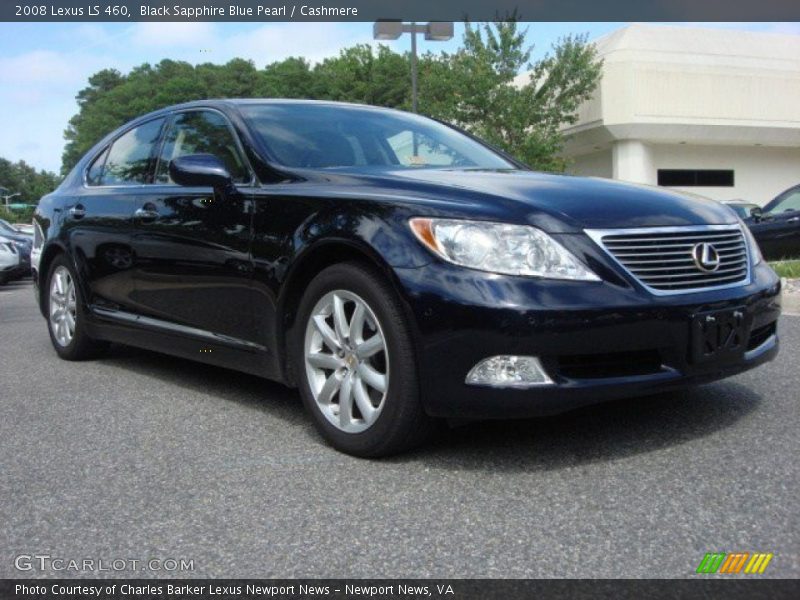 Black Sapphire Blue Pearl / Cashmere 2008 Lexus LS 460
