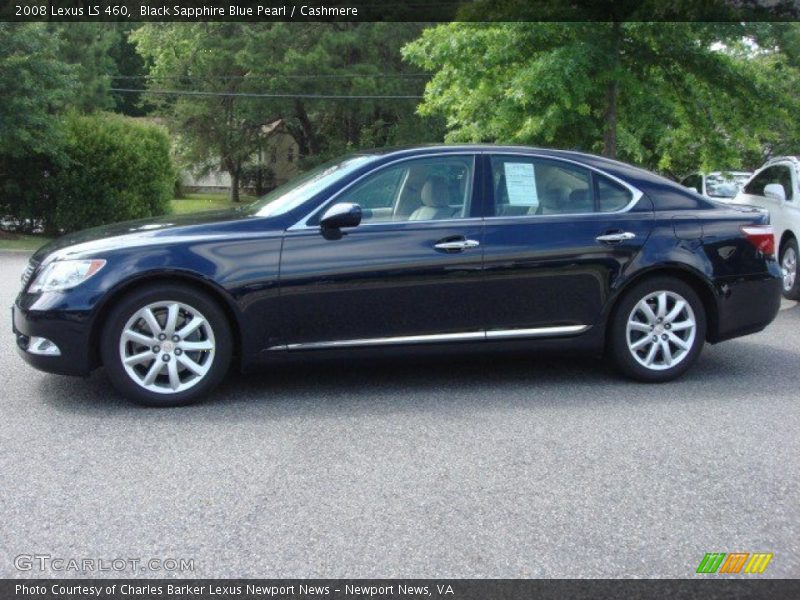 Black Sapphire Blue Pearl / Cashmere 2008 Lexus LS 460