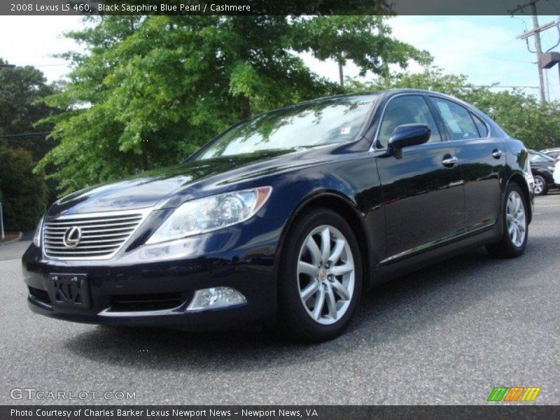 Black Sapphire Blue Pearl / Cashmere 2008 Lexus LS 460