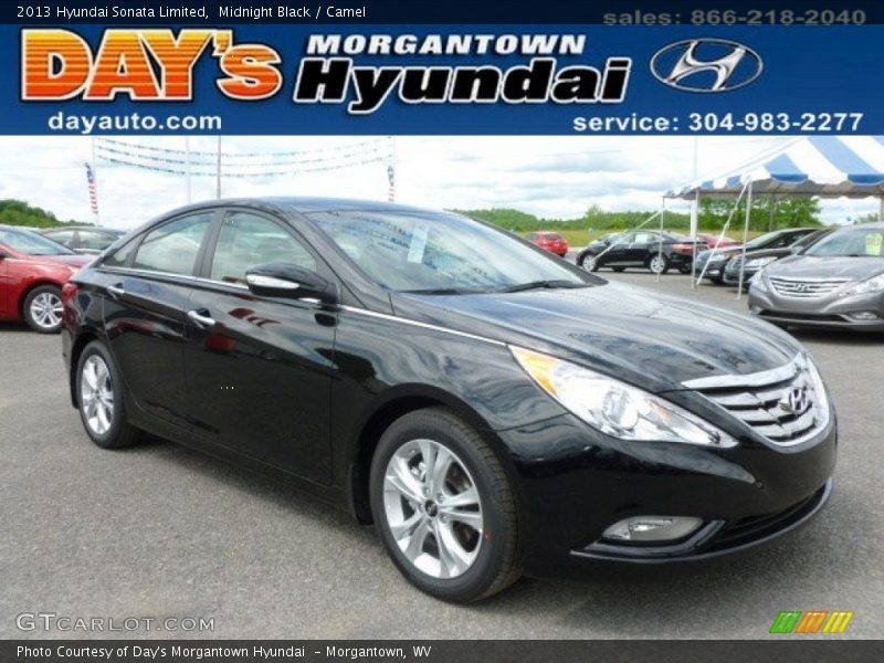 Midnight Black / Camel 2013 Hyundai Sonata Limited