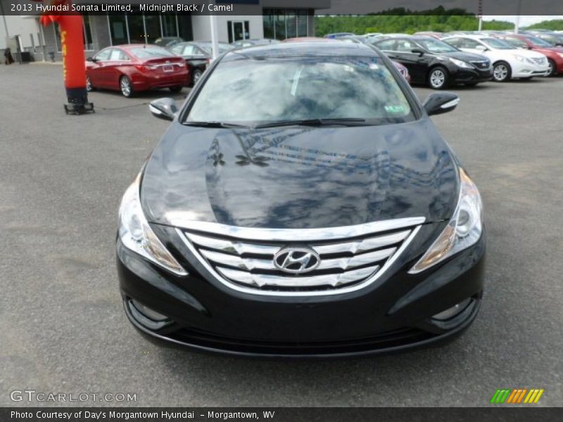 Midnight Black / Camel 2013 Hyundai Sonata Limited