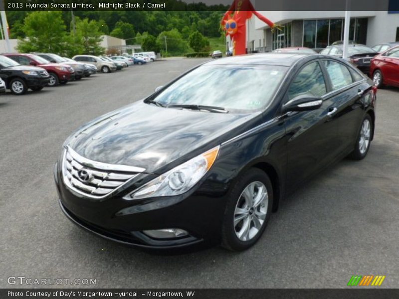 Midnight Black / Camel 2013 Hyundai Sonata Limited