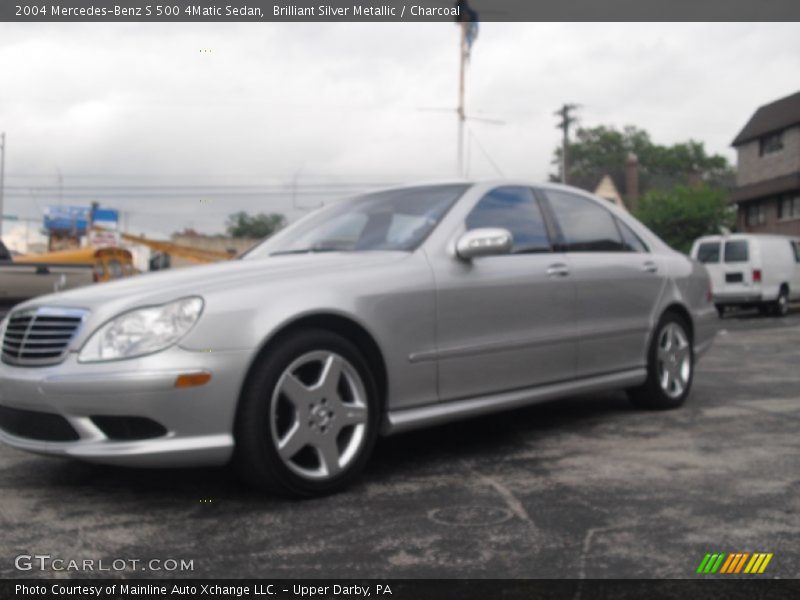Brilliant Silver Metallic / Charcoal 2004 Mercedes-Benz S 500 4Matic Sedan