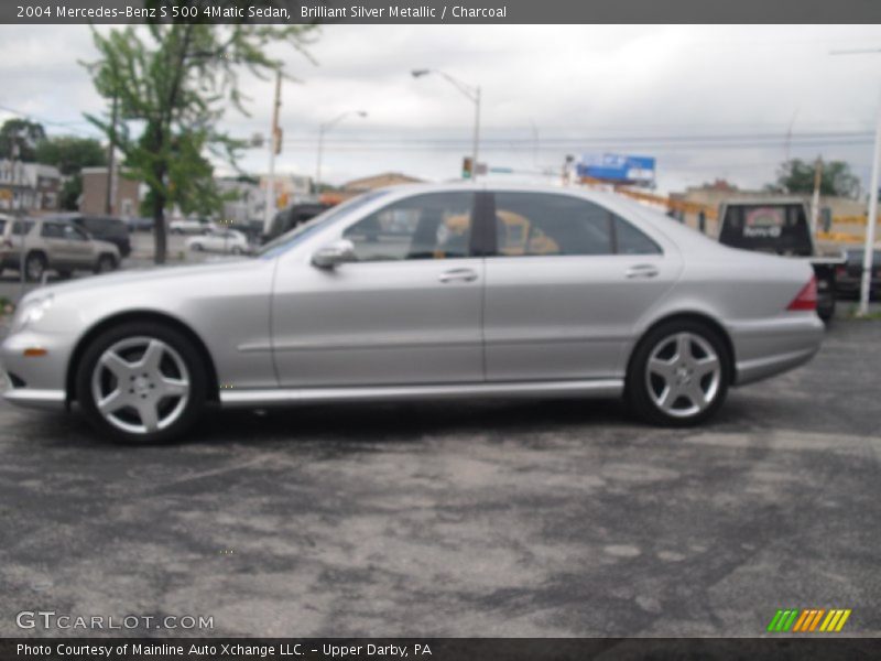 Brilliant Silver Metallic / Charcoal 2004 Mercedes-Benz S 500 4Matic Sedan