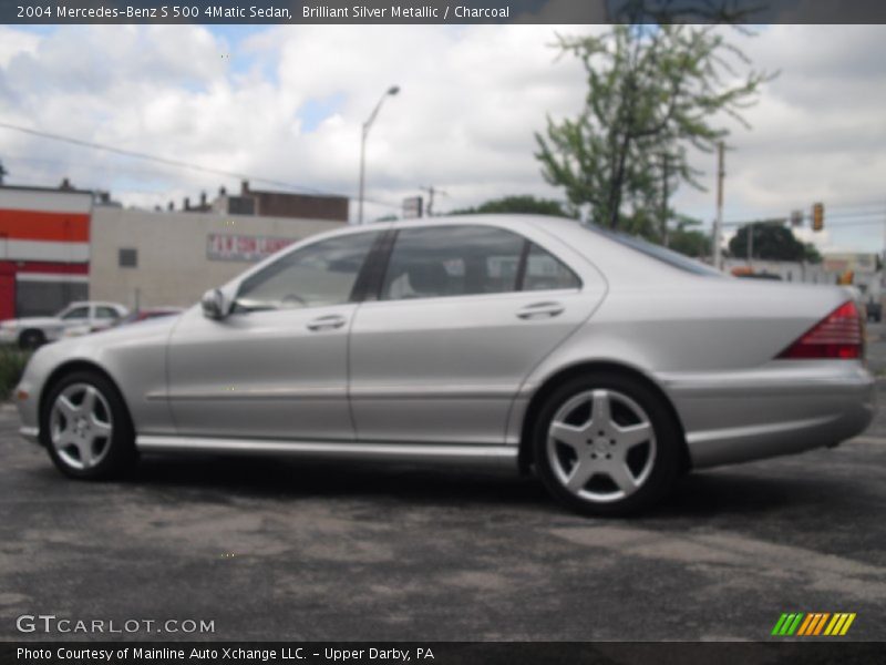 Brilliant Silver Metallic / Charcoal 2004 Mercedes-Benz S 500 4Matic Sedan