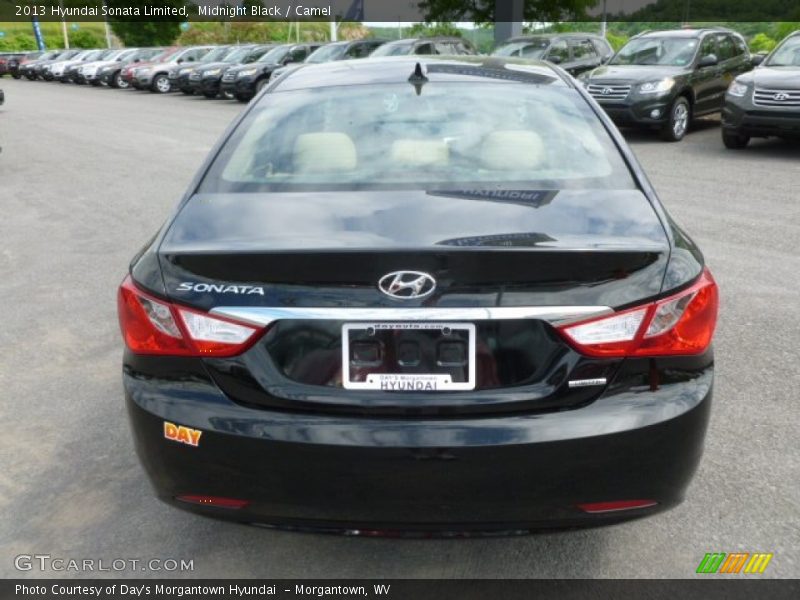 Midnight Black / Camel 2013 Hyundai Sonata Limited