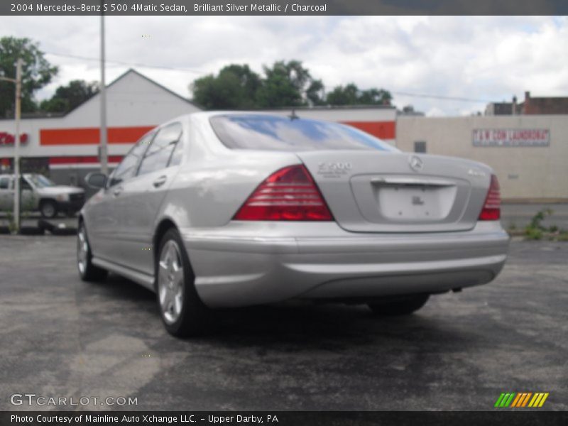 Brilliant Silver Metallic / Charcoal 2004 Mercedes-Benz S 500 4Matic Sedan
