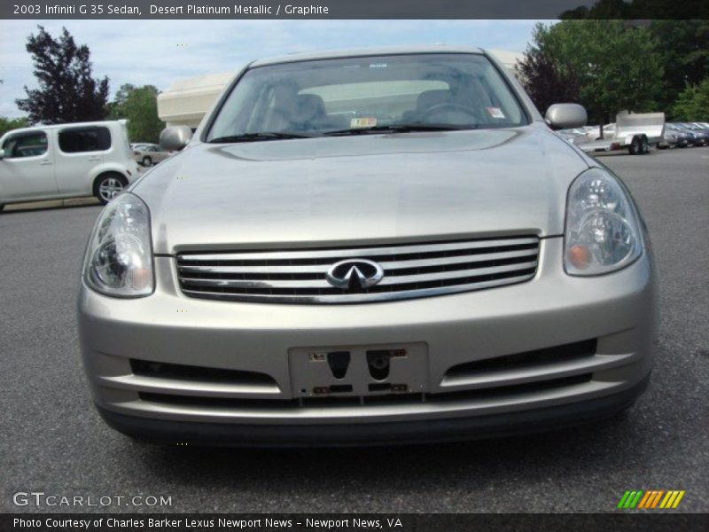Desert Platinum Metallic / Graphite 2003 Infiniti G 35 Sedan