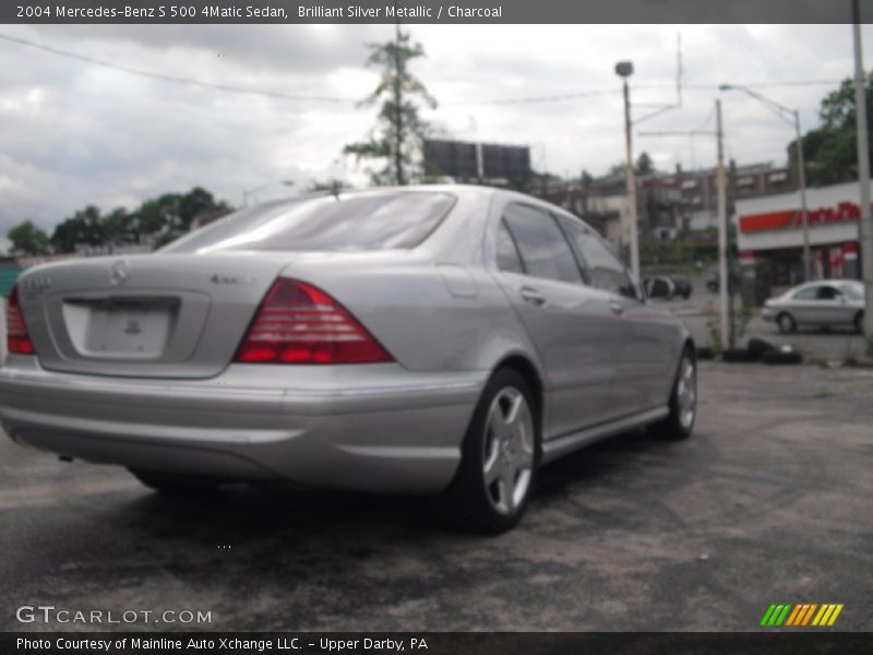 Brilliant Silver Metallic / Charcoal 2004 Mercedes-Benz S 500 4Matic Sedan