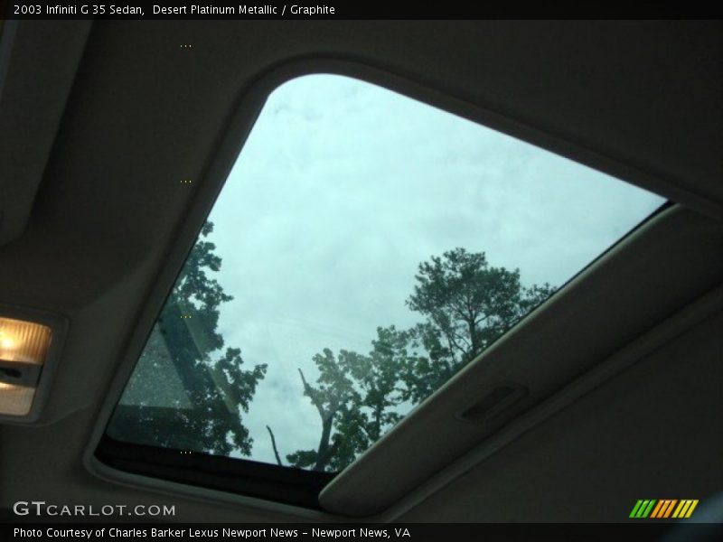 Desert Platinum Metallic / Graphite 2003 Infiniti G 35 Sedan