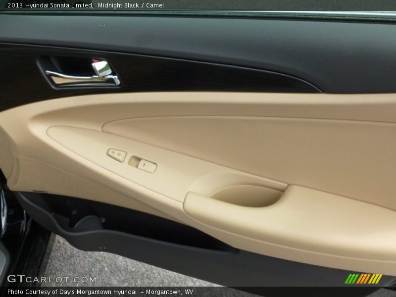 Midnight Black / Camel 2013 Hyundai Sonata Limited