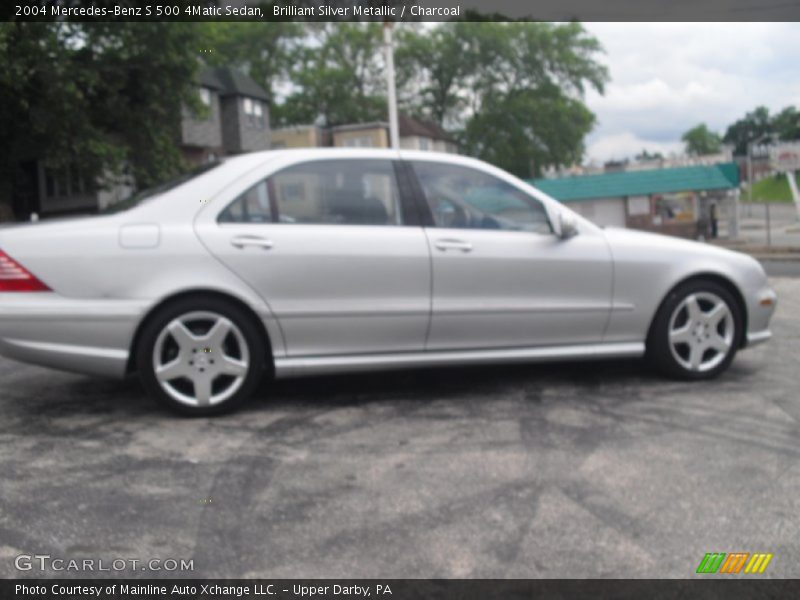 Brilliant Silver Metallic / Charcoal 2004 Mercedes-Benz S 500 4Matic Sedan