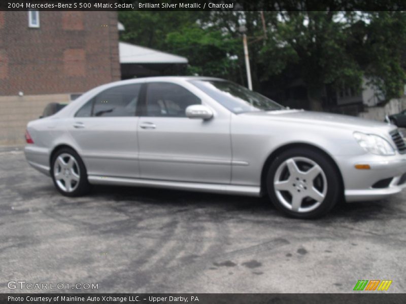 Brilliant Silver Metallic / Charcoal 2004 Mercedes-Benz S 500 4Matic Sedan