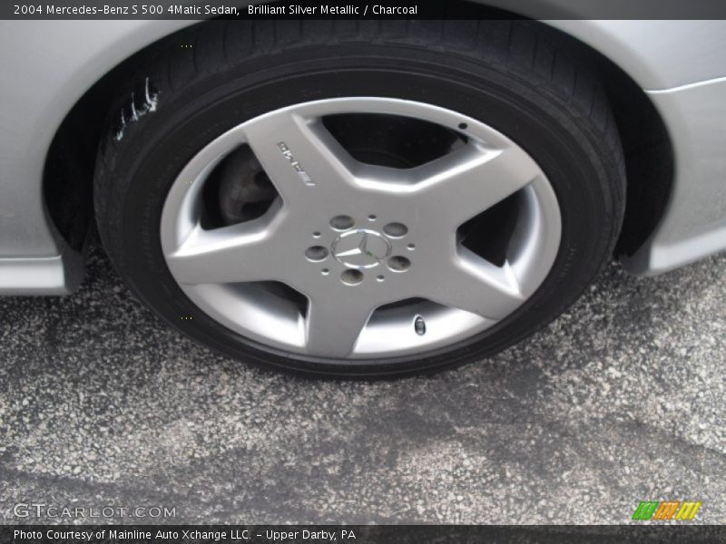 Brilliant Silver Metallic / Charcoal 2004 Mercedes-Benz S 500 4Matic Sedan