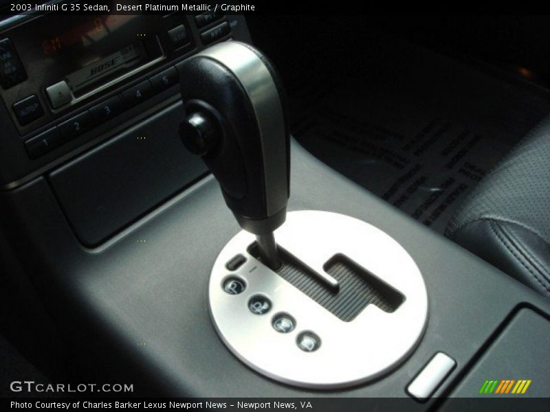 Desert Platinum Metallic / Graphite 2003 Infiniti G 35 Sedan