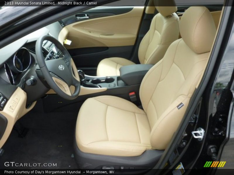 Midnight Black / Camel 2013 Hyundai Sonata Limited