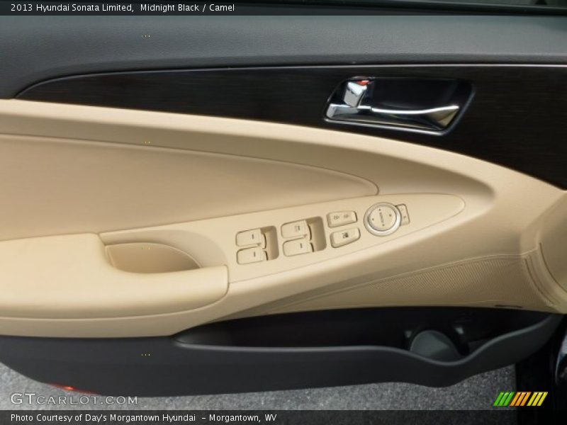 Midnight Black / Camel 2013 Hyundai Sonata Limited